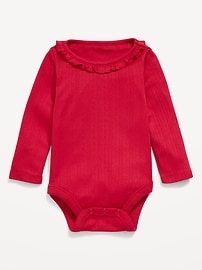 Image number 1 showing, Cozy-Knit Long-Sleeve Bodysuit for Baby