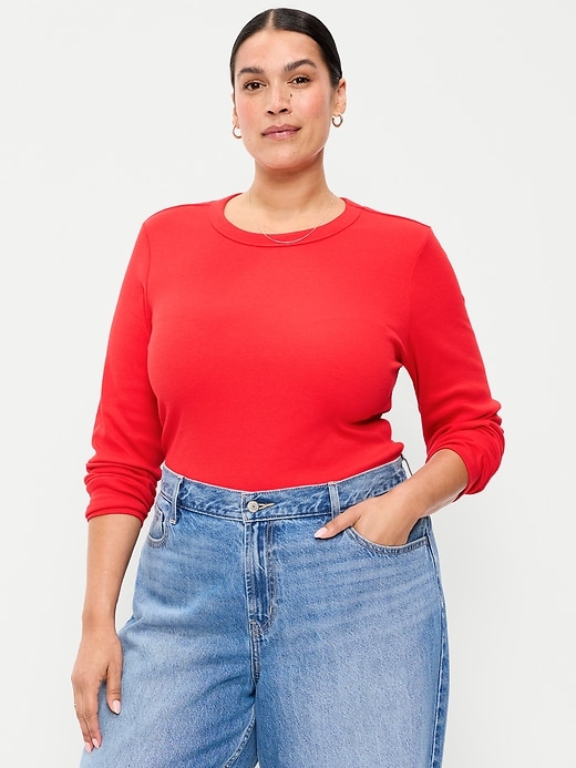 Image number 7 showing, Snug Long-Sleeve Crew-Neck T-Shirt