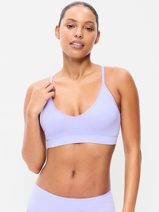 Image number 1 showing, Seamless Racerback Bralette