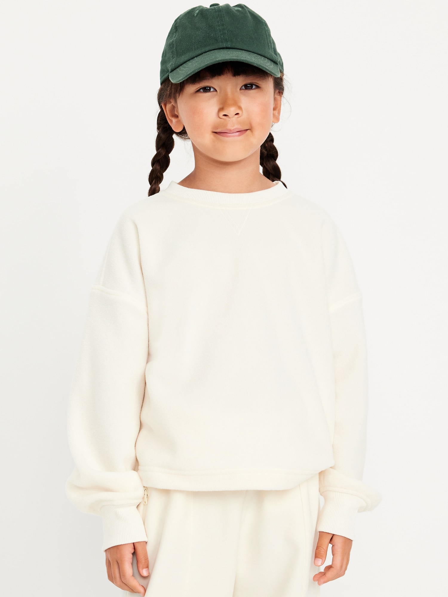 Long-Sleeve Microfleece Top for Girls