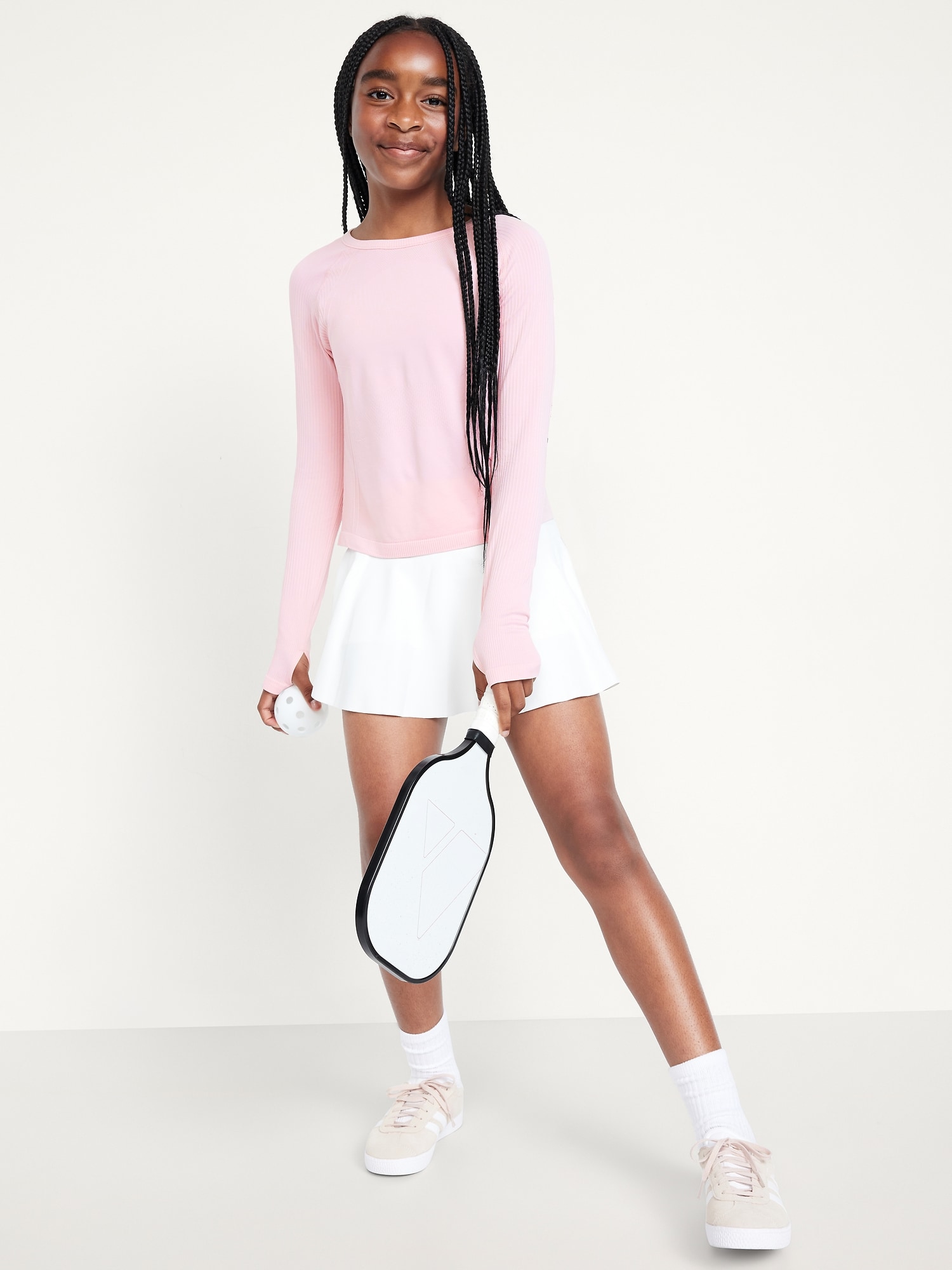 Image number 3 showing, Fitted Seamless Performance Top for Girls