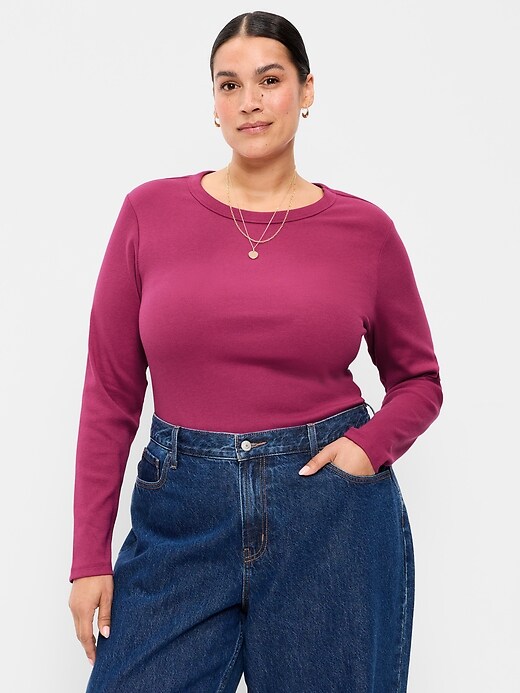 Image number 8 showing, Snug Long-Sleeve Crew-Neck T-Shirt