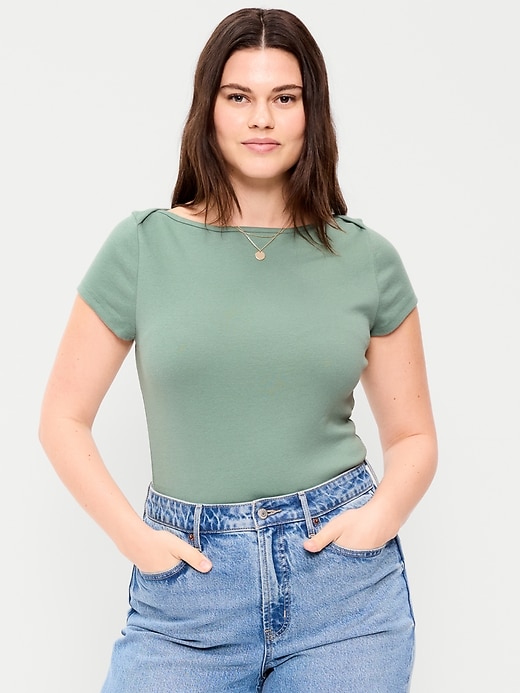 Image number 5 showing, Snug Boatneck T-Shirt