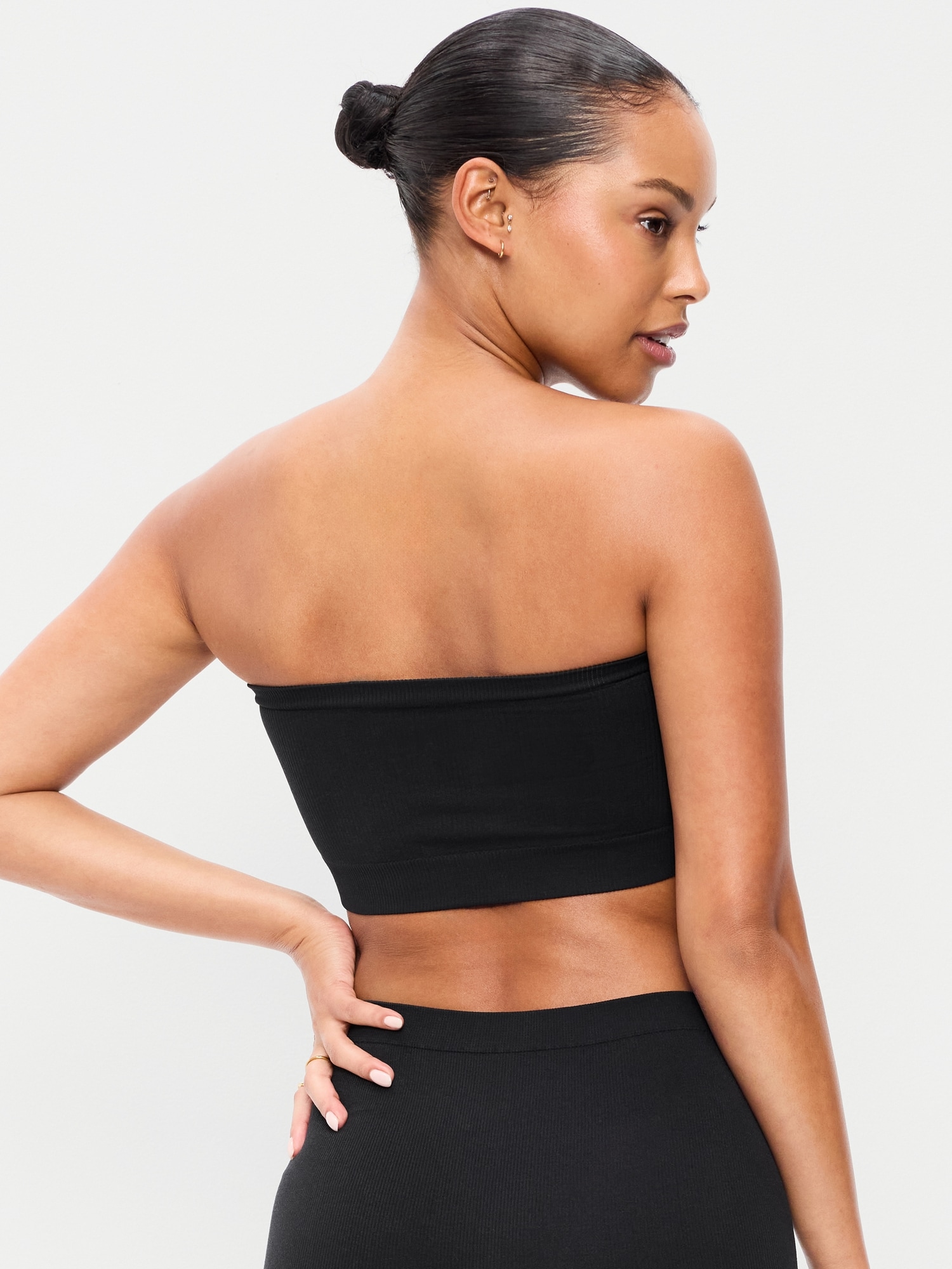 Seamless Ribbed Longline Bandeau