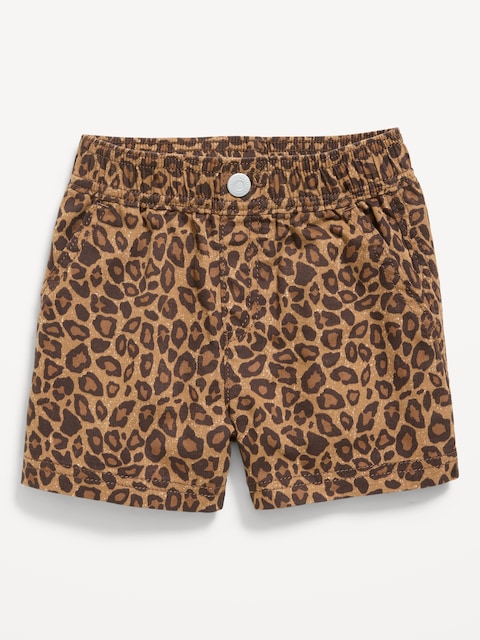 Pull-On Twill Shorts for Toddler Girls
