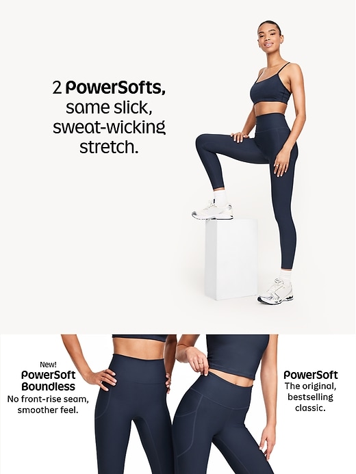 Image number 9 showing, High-Waisted PowerSoft 7/8 Pocket Leggings