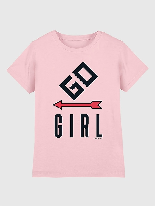 Image number 1 showing, Monopoly Go Girl Graphic T-Shirt for Girls