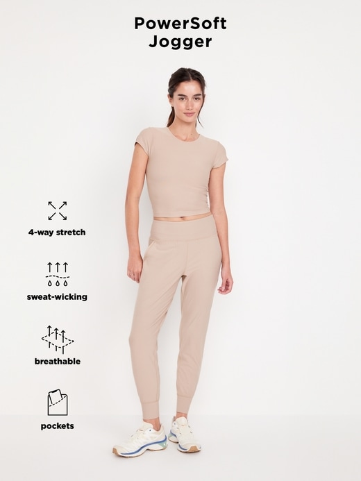 Image number 8 showing, High-Waisted PowerSoft Pocket Joggers