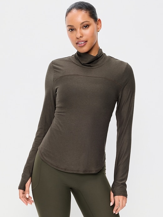 Image number 1 showing, CloudMotion Funnel Neck Top