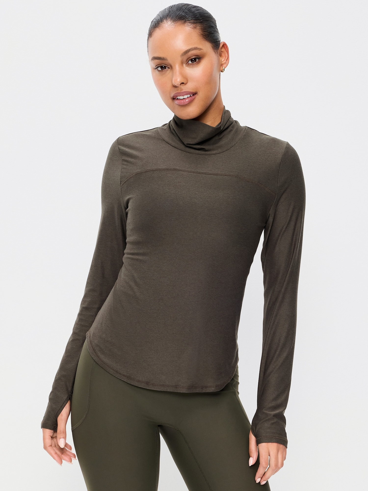 CloudMotion Funnel Neck Top