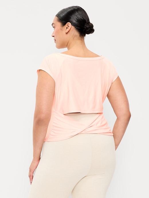 Image number 8 showing, CloudMotion Ballet Twist-Back Top