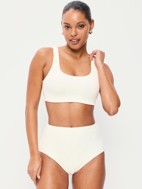 Ribbed Swim Top