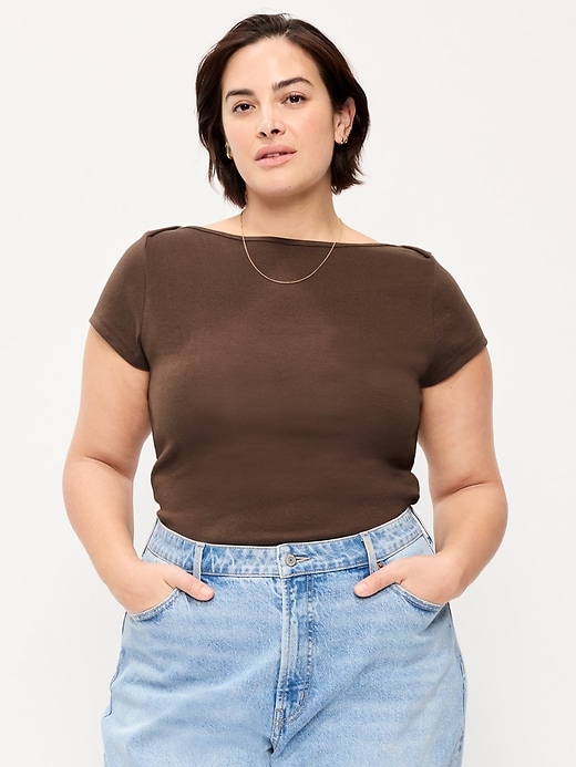 Image number 7 showing, Snug Boatneck T-Shirt