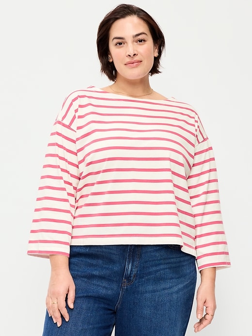 Image number 6 showing, Long-Sleeve Mariner Loose T-Shirt