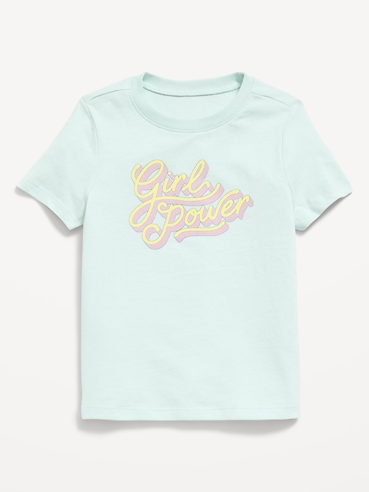 Image number 1 showing, Short-Sleeve Graphic T-Shirt for Toddler Girls