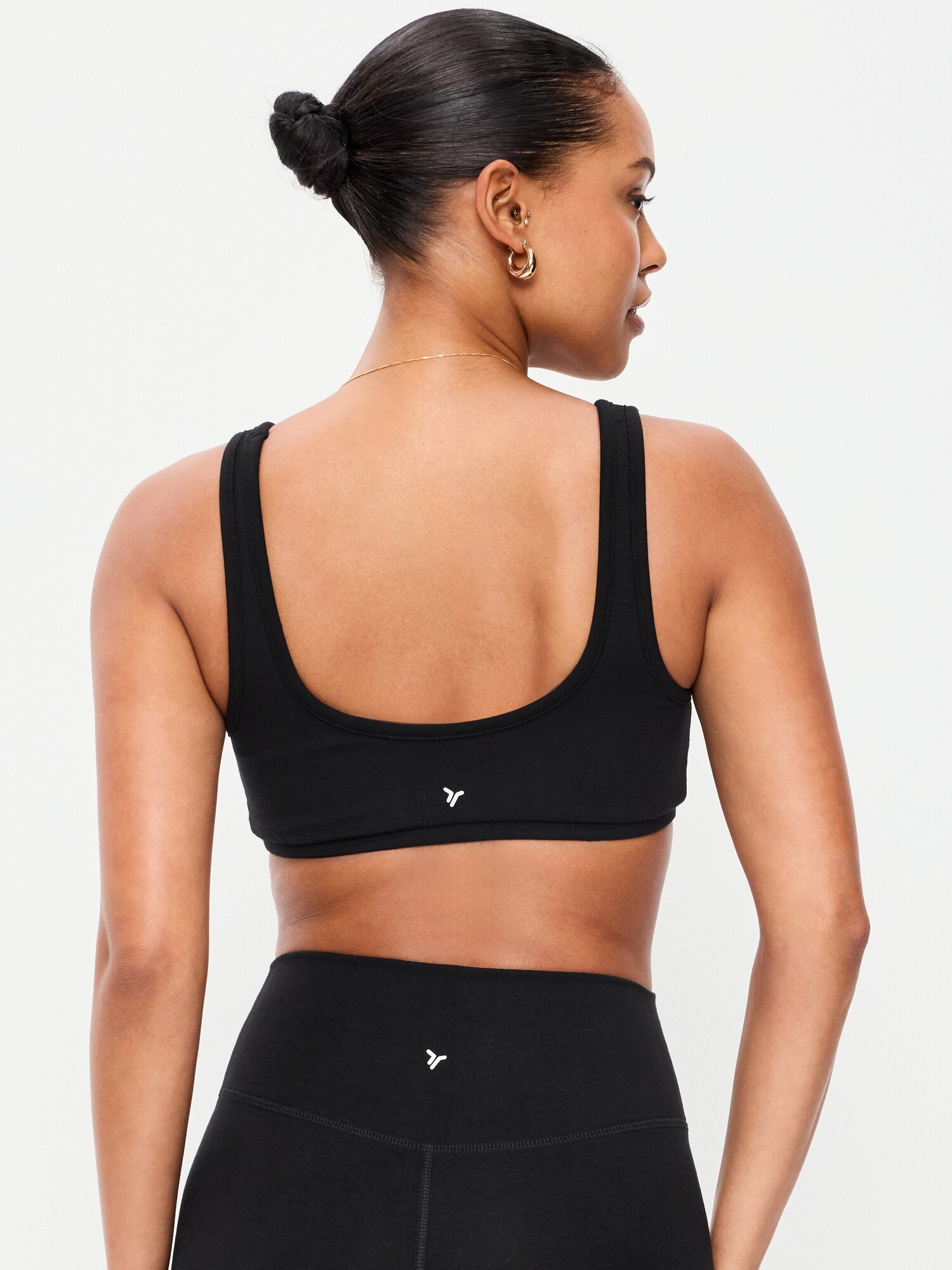 Спортивное бра PowerChill, лёгкая поддержка — Old Navy, цвет: Чёрный — фото 2