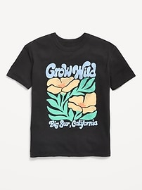 Image number 2 showing, Short-Sleeve Oversized Graphic T-Shirt for Girls