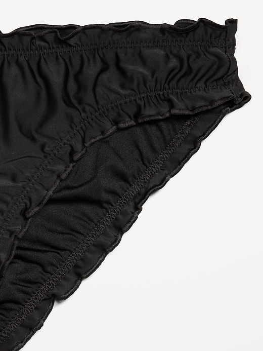 Image number 9 showing, Mid-Rise Ruffle Trim Swim Bottoms