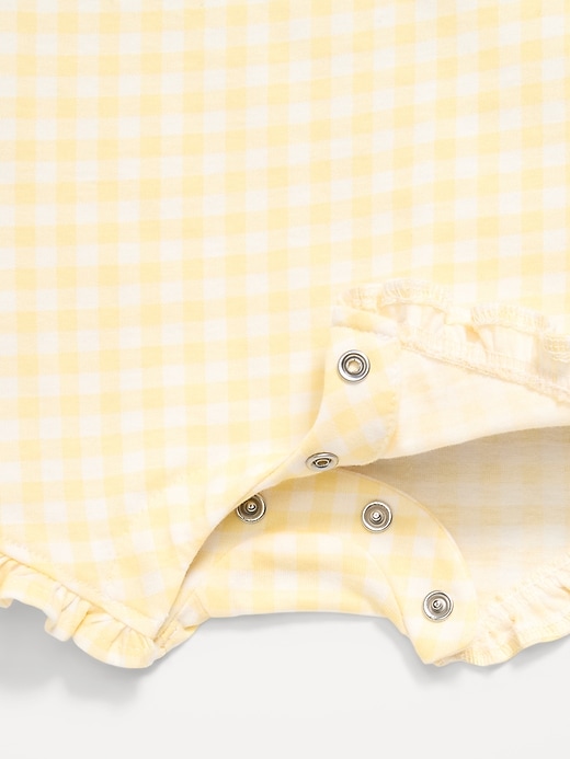 Image number 2 showing, Printed Sleeveless Tie-Strap Romper for Baby
