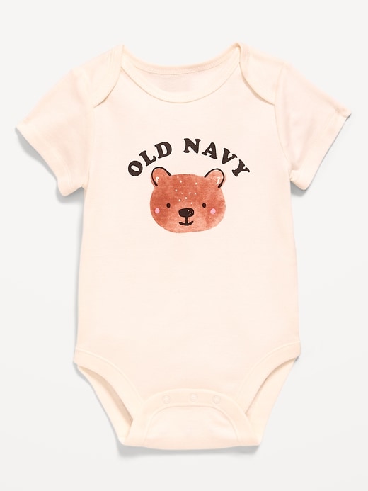 Image number 1 showing, Short-Sleeve Logo-Graphic Bodysuit for Baby