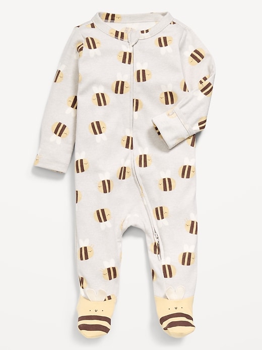 Image number 1 showing, 2-Way-Zip Sleep & Play Footed One-Piece for Baby