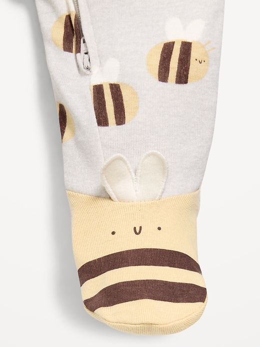 Image number 4 showing, 2-Way-Zip Sleep & Play Footed One-Piece for Baby