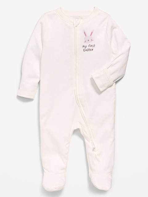 2-Way-Zip Sleep & Play Footed One-Piece for Baby