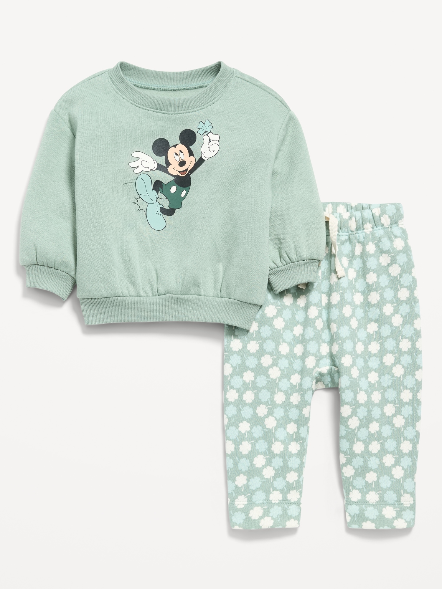 Disney© Unisex Graphic Sweatshirt and Sweatpants Set for Baby