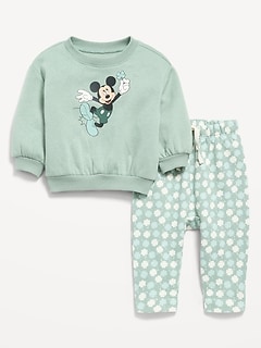 Disney© Unisex Graphic Sweatshirt and Sweatpants Set for Baby