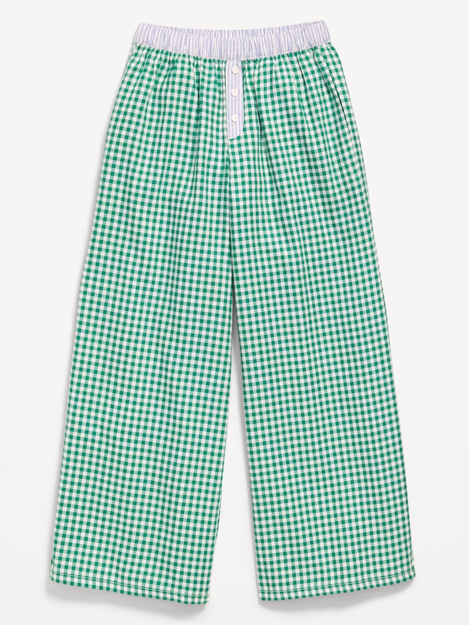 Pull-On Loose Twill Pants for Girls