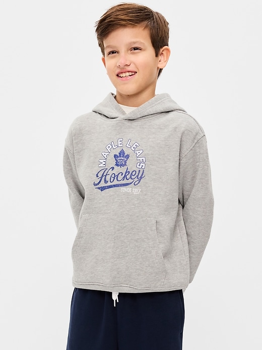Image number 1 showing, NHL Graphic Gender-Neutral Hoodie for Kids