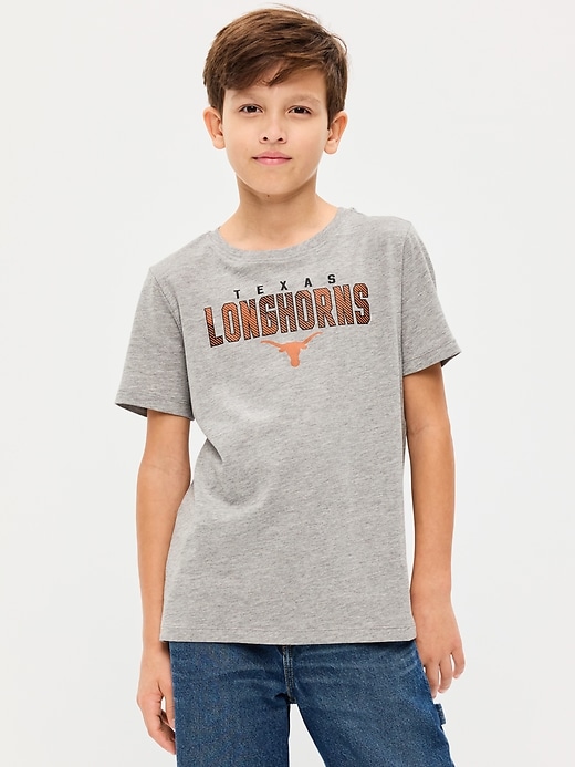 Image number 1 showing, College Graphic Gender-Neutral T-Shirt for Kids