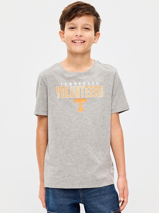 Image number 1 showing, College Graphic Gender-Neutral T-Shirt for Kids