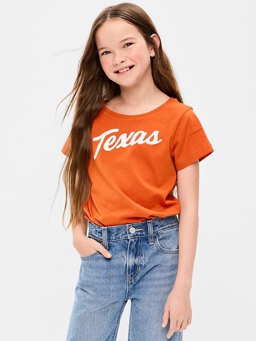 Image number 1 showing, College Graphic T-Shirt for Girls
