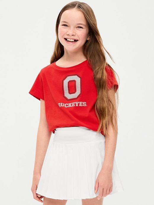 Image number 1 showing, College Graphic T-Shirt for Girls
