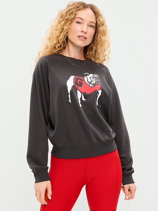 Image number 1 showing, College Crew-Neck Sweatshirt for Women