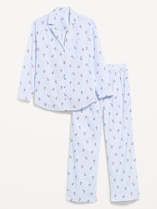 Image number 4 showing, Poplin Pajama Pant Set