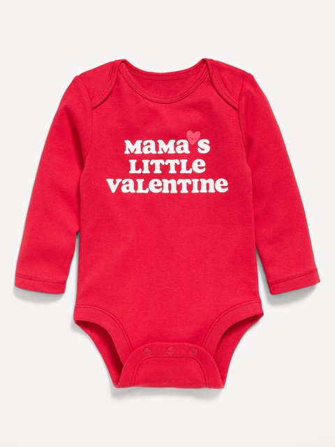 Long-Sleeve Unisex Graphic Bodysuit for Baby