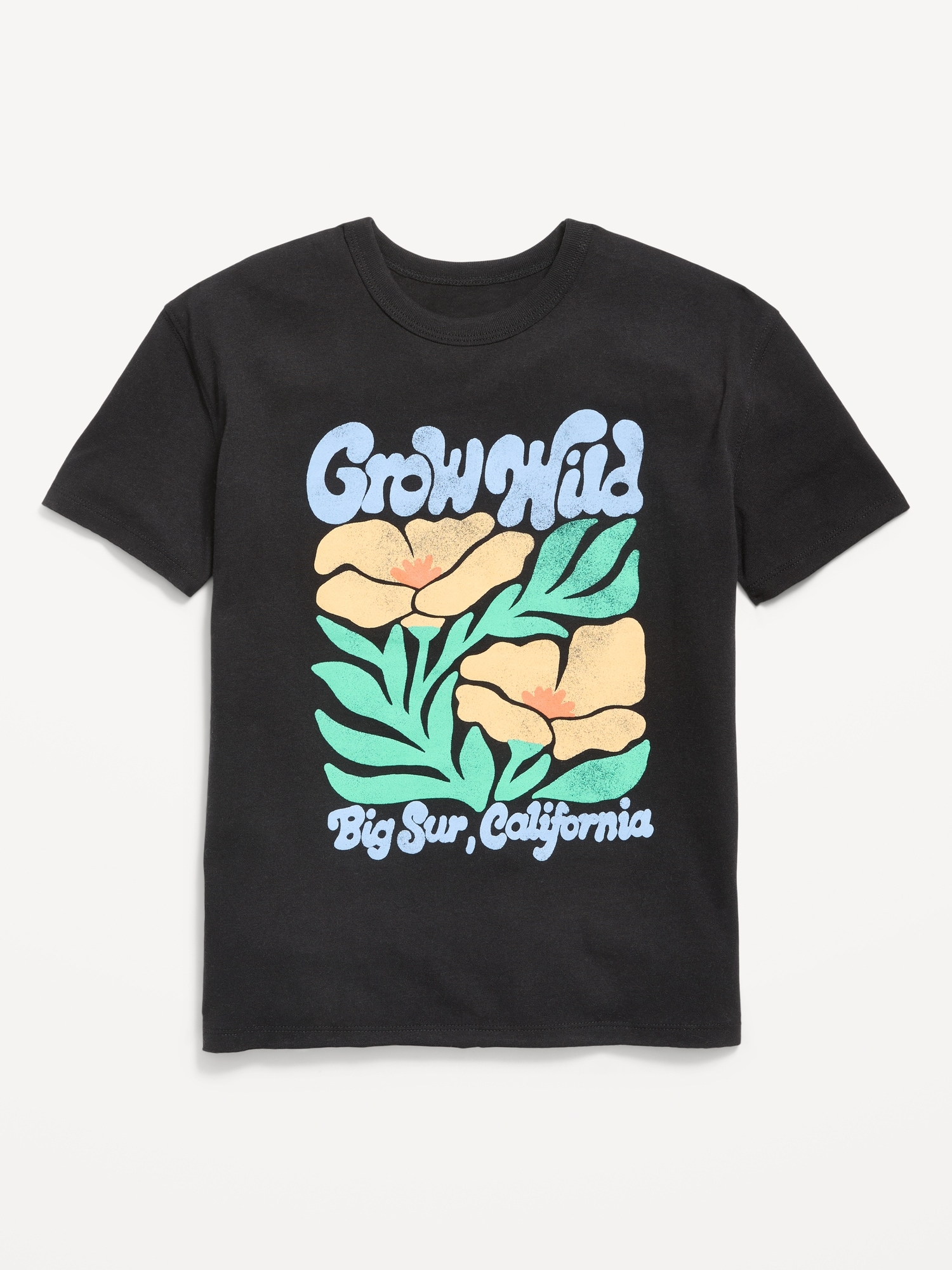 Short-Sleeve Oversized Graphic T-Shirt for Girls