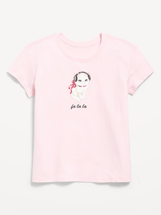 Image number 1 showing, Short-Sleeve Graphic T-Shirt for Girls