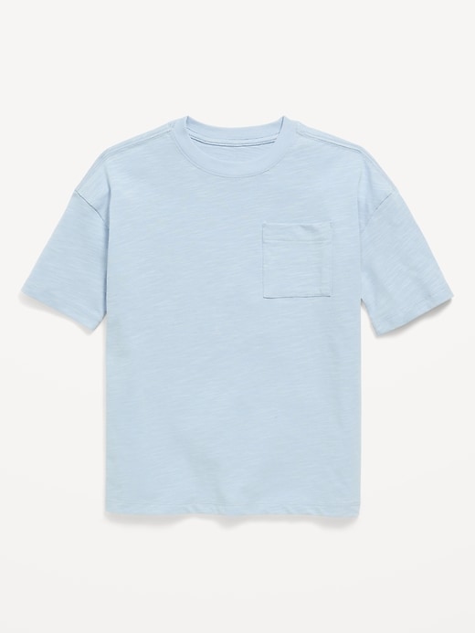 Image number 2 showing, Oversized Short-Sleeve Pocket T-Shirt for Boys