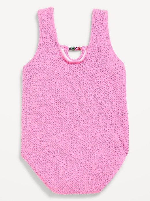 Image number 2 showing, Textured Beaded One-Piece Swimsuit for Toddler Girls