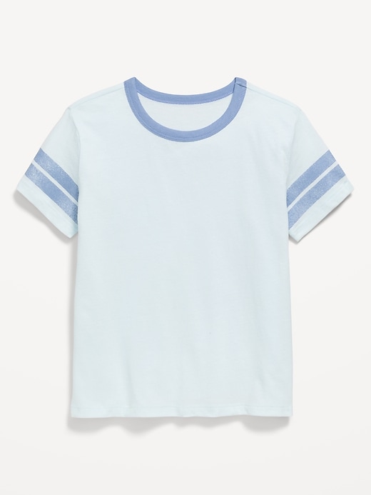 Image number 1 showing, Softest Short-Sleeve Striped T-Shirt for Girls