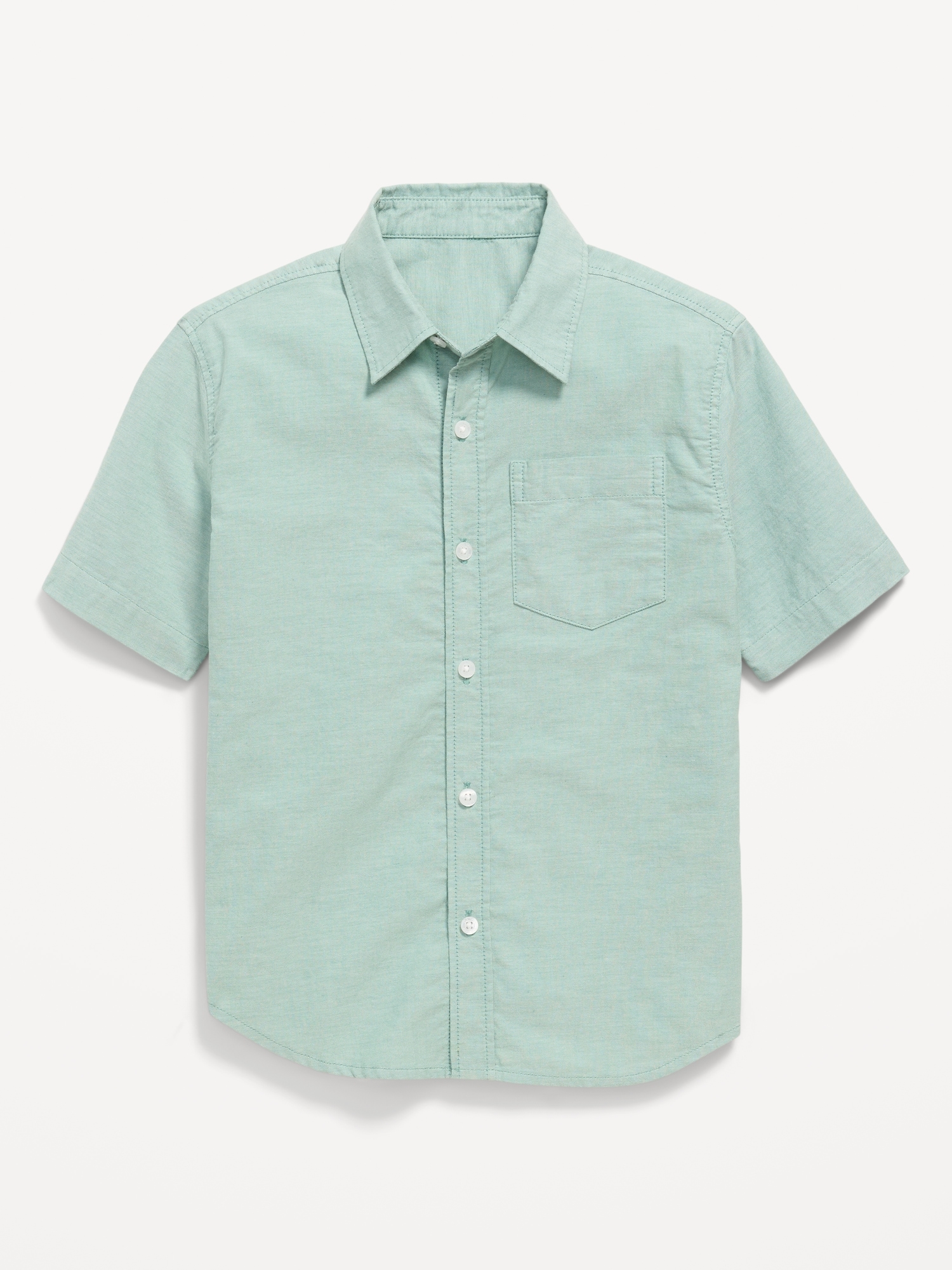 Short-Sleeve Pocket Oxford Shirt for Boys