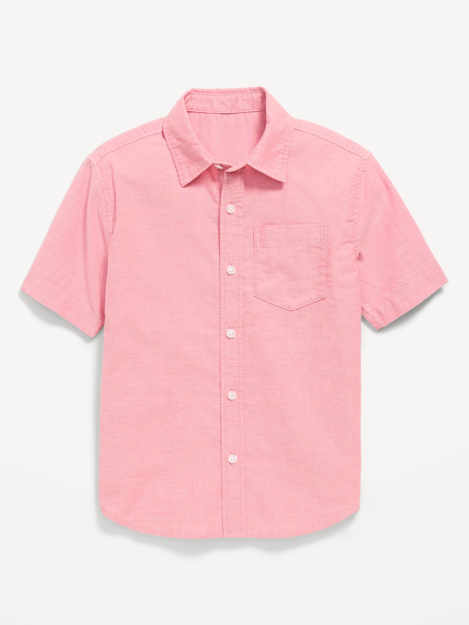 Short-Sleeve Pocket Oxford Shirt for Boys