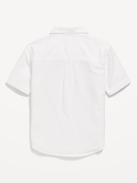 Image number 3 showing, Short-Sleeve Pocket Oxford Shirt for Boys