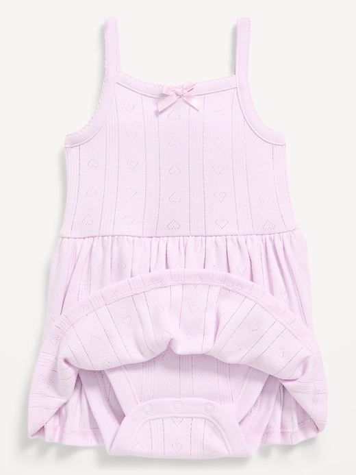 Image number 2 showing, Pointelle-Knit Bodysuit Dress for Baby