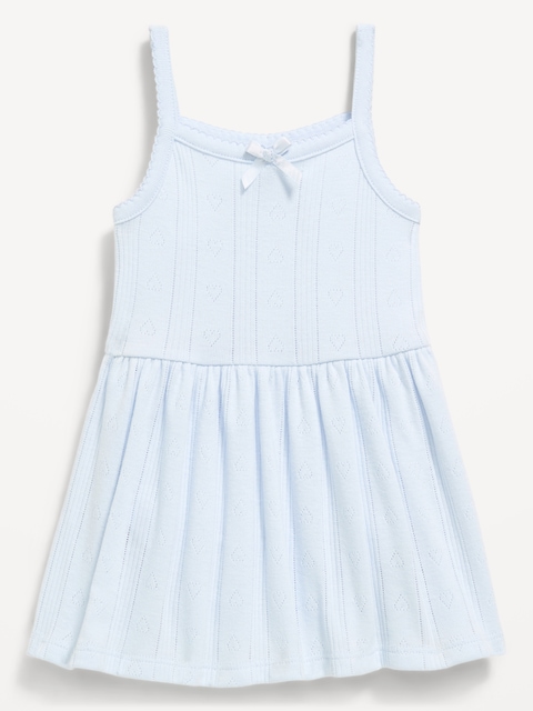 Pointelle-Knit Bodysuit Dress for Baby