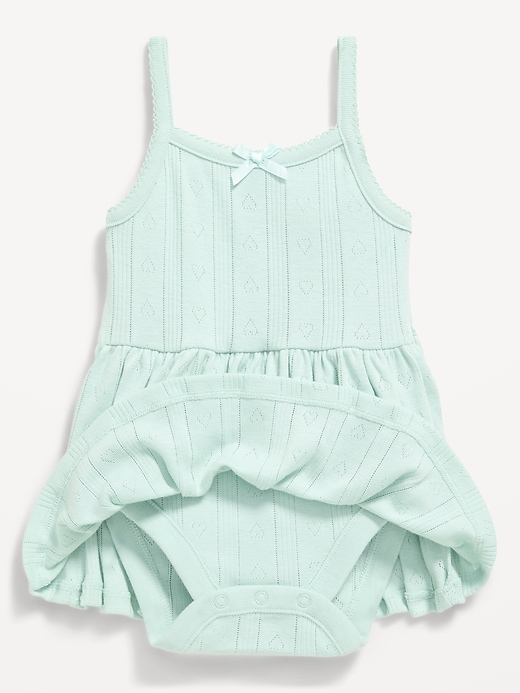 Image number 2 showing, Pointelle-Knit Bodysuit Dress for Baby