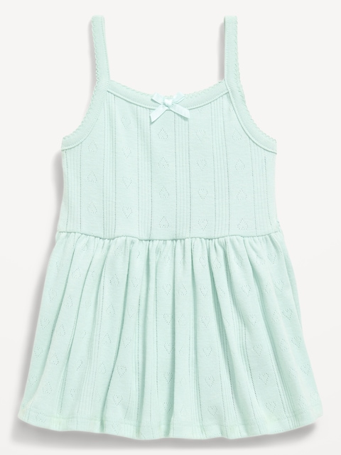 Pointelle-Knit Bodysuit Dress for Baby